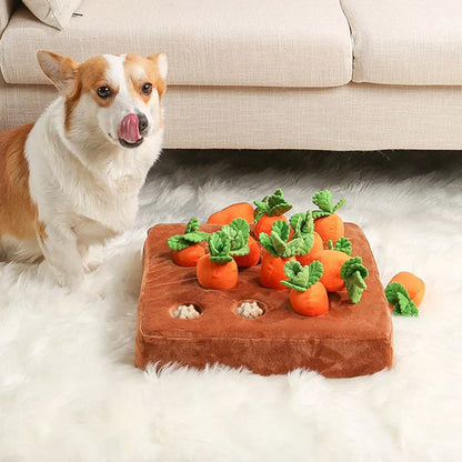 Calming Carrot Farm – Dog Enrichment Toy | Interactive Snuffle Toy